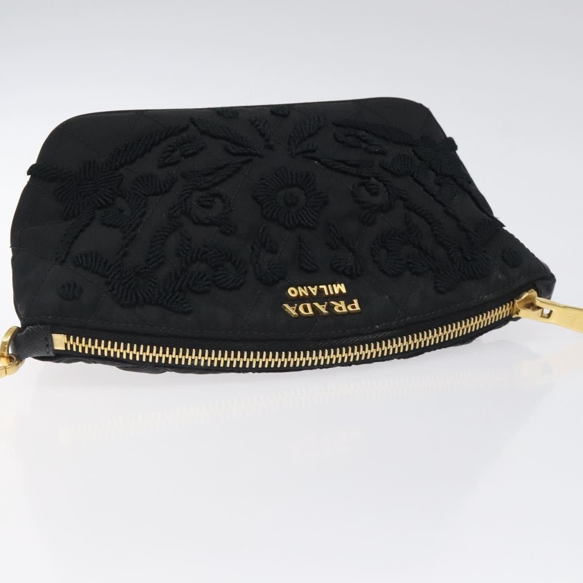Prada Prada Vintage Pouch Embroidery Nylon Size ONE SIZE - 13 Thumbnail