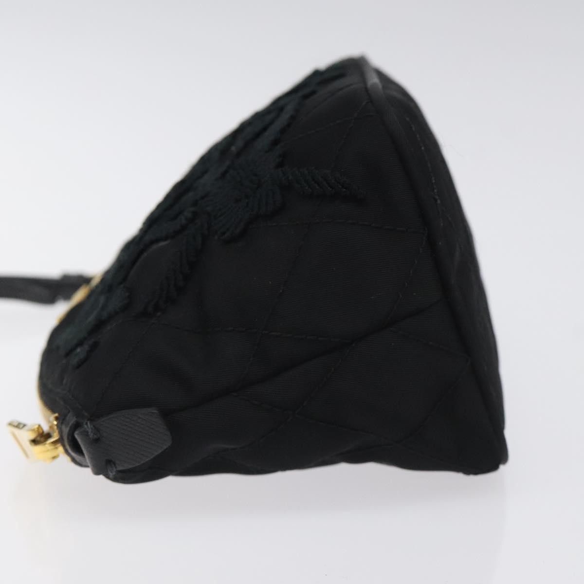 Prada Prada Vintage Pouch Embroidery Nylon Size ONE SIZE - 4 Thumbnail