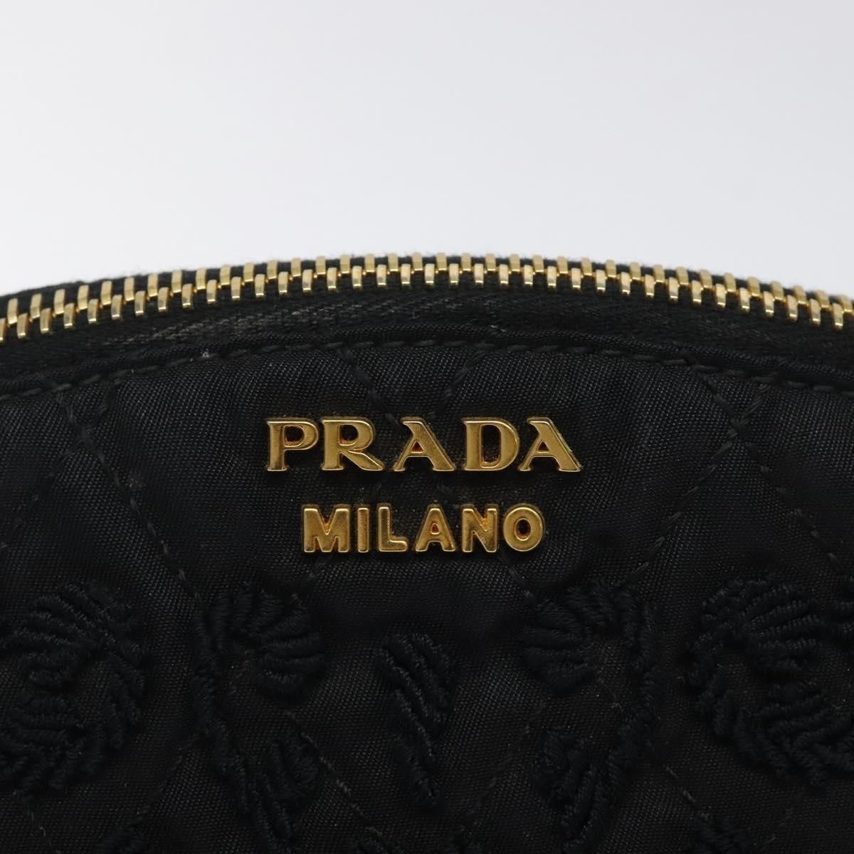 Prada Prada Vintage Pouch Embroidery Nylon Size ONE SIZE - 18 Thumbnail