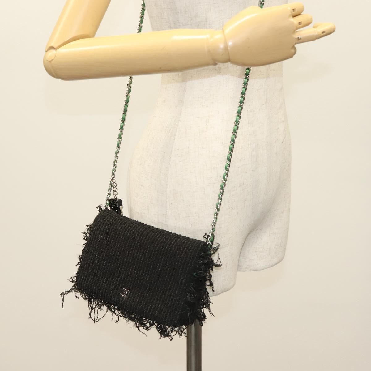 Chanel Chanel Wallet on Chain Fringe Tweed Size ONE SIZE - 14 Thumbnail