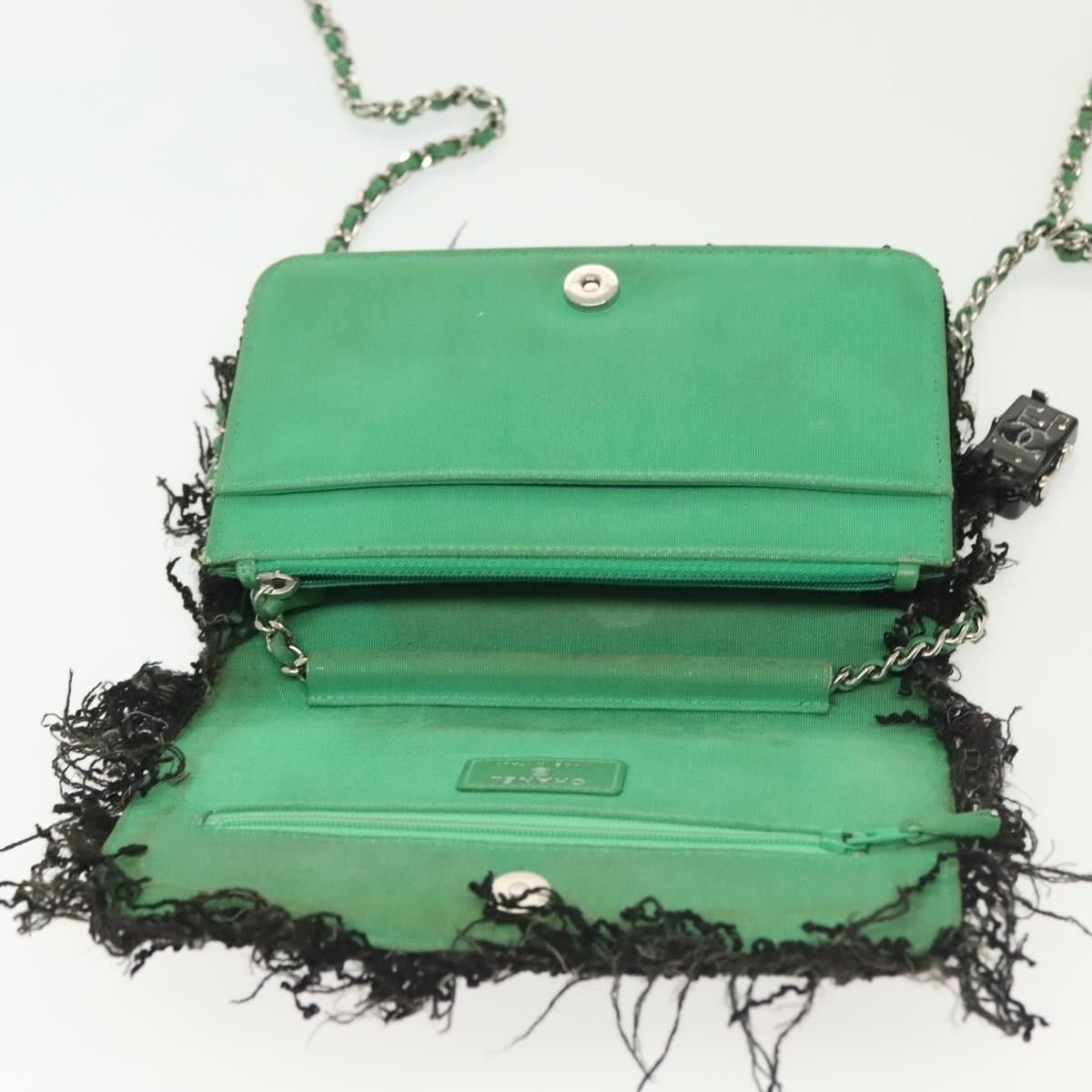 Chanel Chanel Wallet on Chain Fringe Tweed Size ONE SIZE - 20 Thumbnail