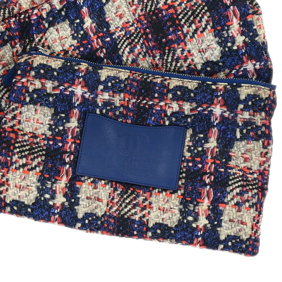 Chanel Chanel Classic Single Flap Bag Quilted Tweed Size ONE SIZE - 10 Thumbnail