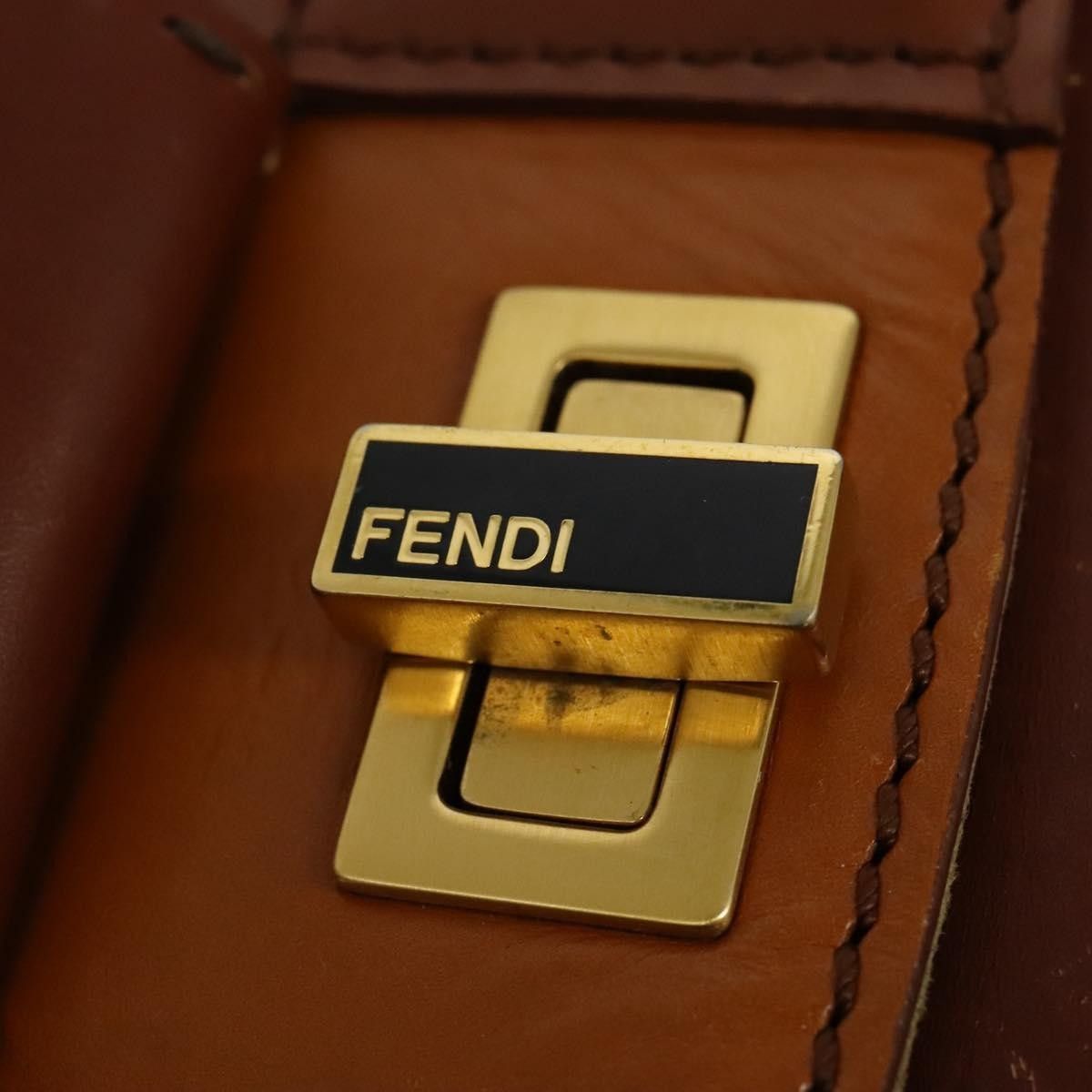 Fendi Fendi Silvana Bag Leather with Pequin Canvas Size ONE SIZE - 15 Thumbnail