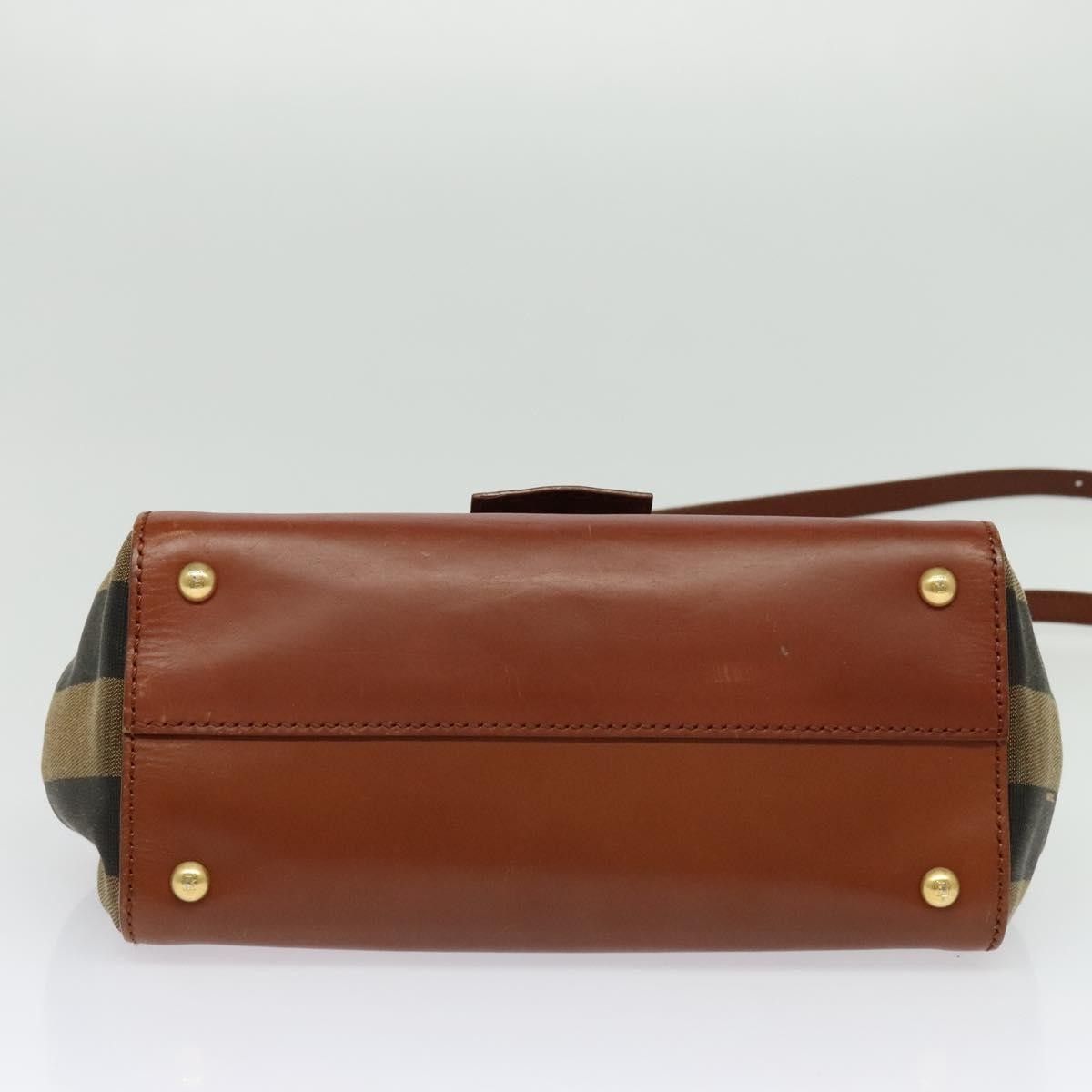 Fendi Fendi Silvana Bag Leather with Pequin Canvas Size ONE SIZE - 23 Thumbnail