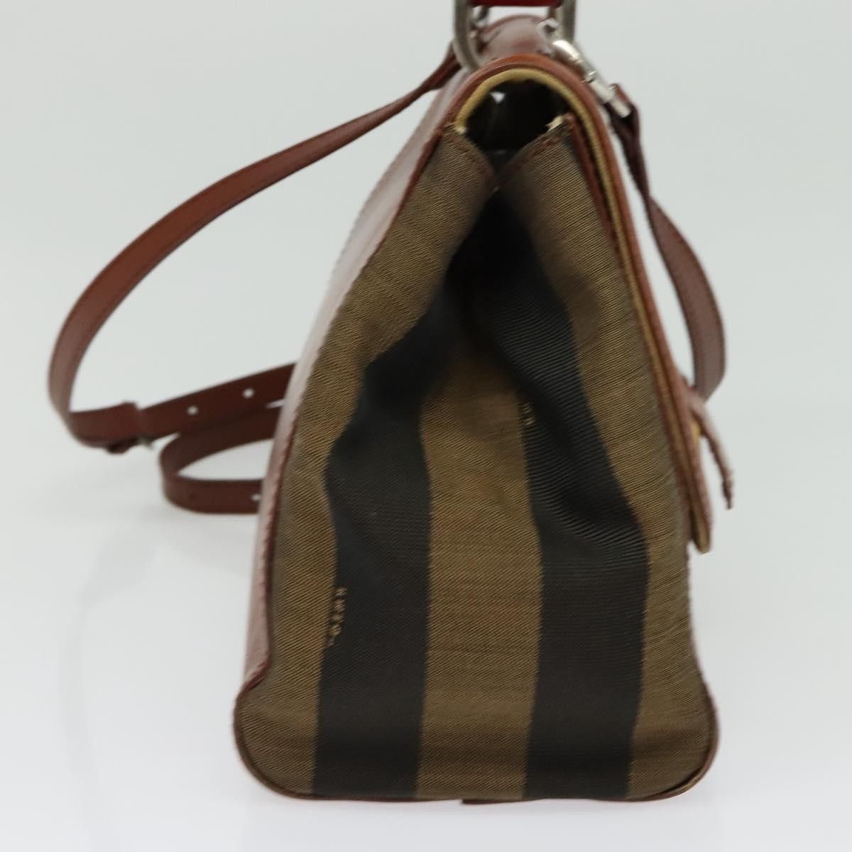 Fendi Fendi Silvana Bag Leather with Pequin Canvas Size ONE SIZE - 3 Thumbnail