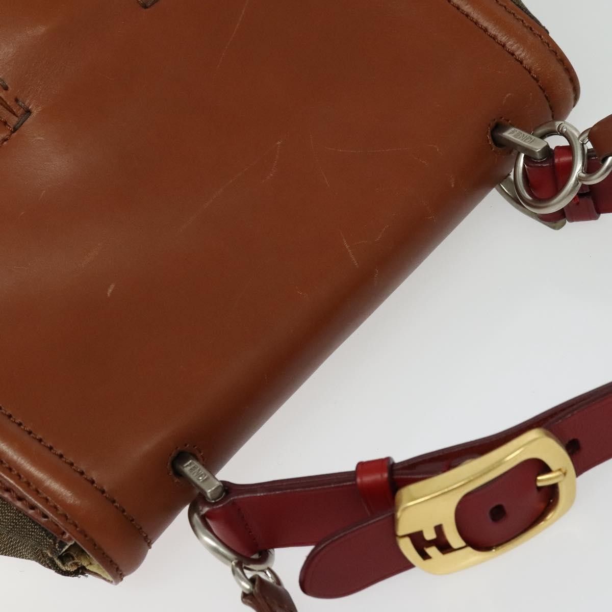 Fendi Fendi Silvana Bag Leather with Pequin Canvas Size ONE SIZE - 18 Thumbnail