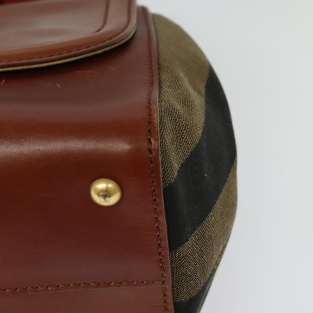 Fendi Fendi Silvana Bag Leather with Pequin Canvas Size ONE SIZE - 10 Thumbnail
