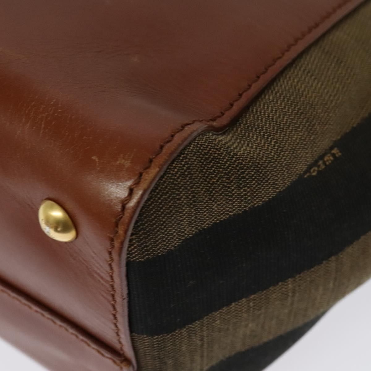 Fendi Fendi Silvana Bag Leather with Pequin Canvas Size ONE SIZE - 12 Thumbnail