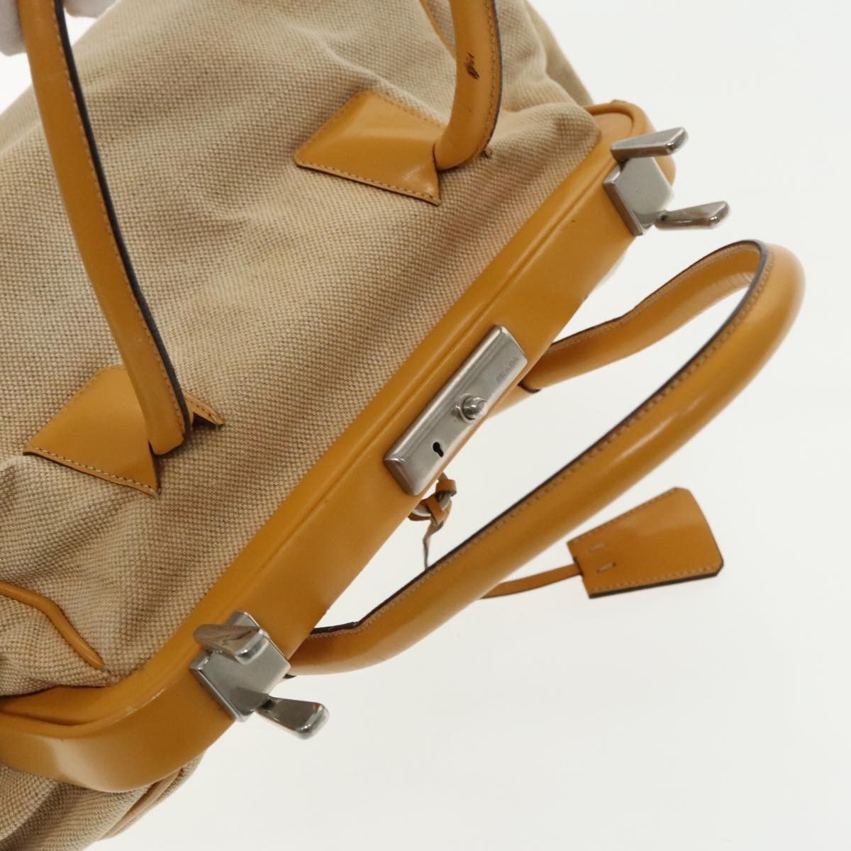 Prada Prada Madras Cerniera Doctor Bag Canvas and Leather Size ONE SIZE - 16 Thumbnail