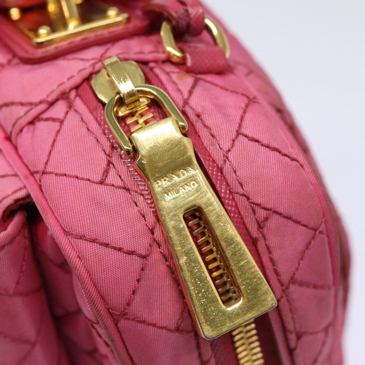 Prada Prada Vintage Shoulder Bag Quilted Tessuto Size ONE SIZE - 18 Thumbnail