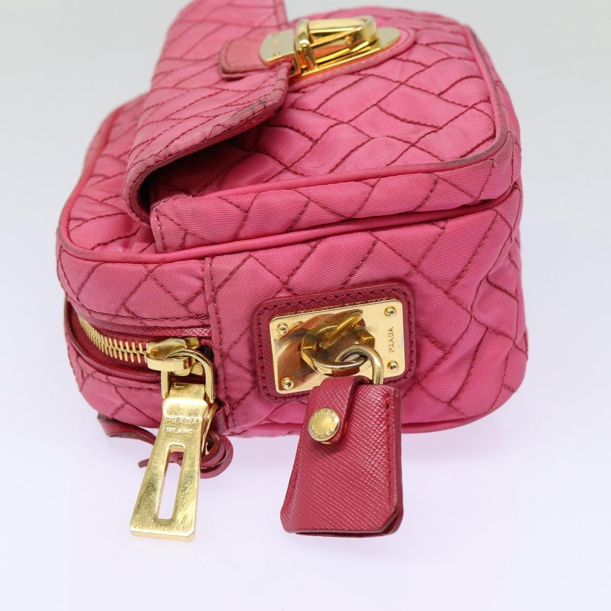 Prada Prada Vintage Shoulder Bag Quilted Tessuto Size ONE SIZE - 4 Thumbnail