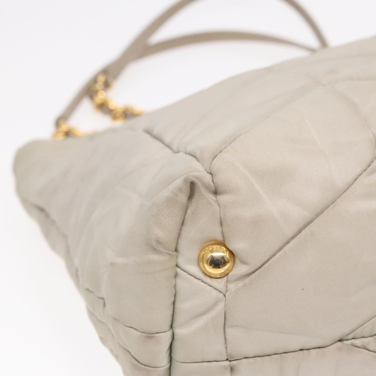 Prada Prada Chain Front Zip Tote Quilted Tessuto Size ONE SIZE - 9 Thumbnail