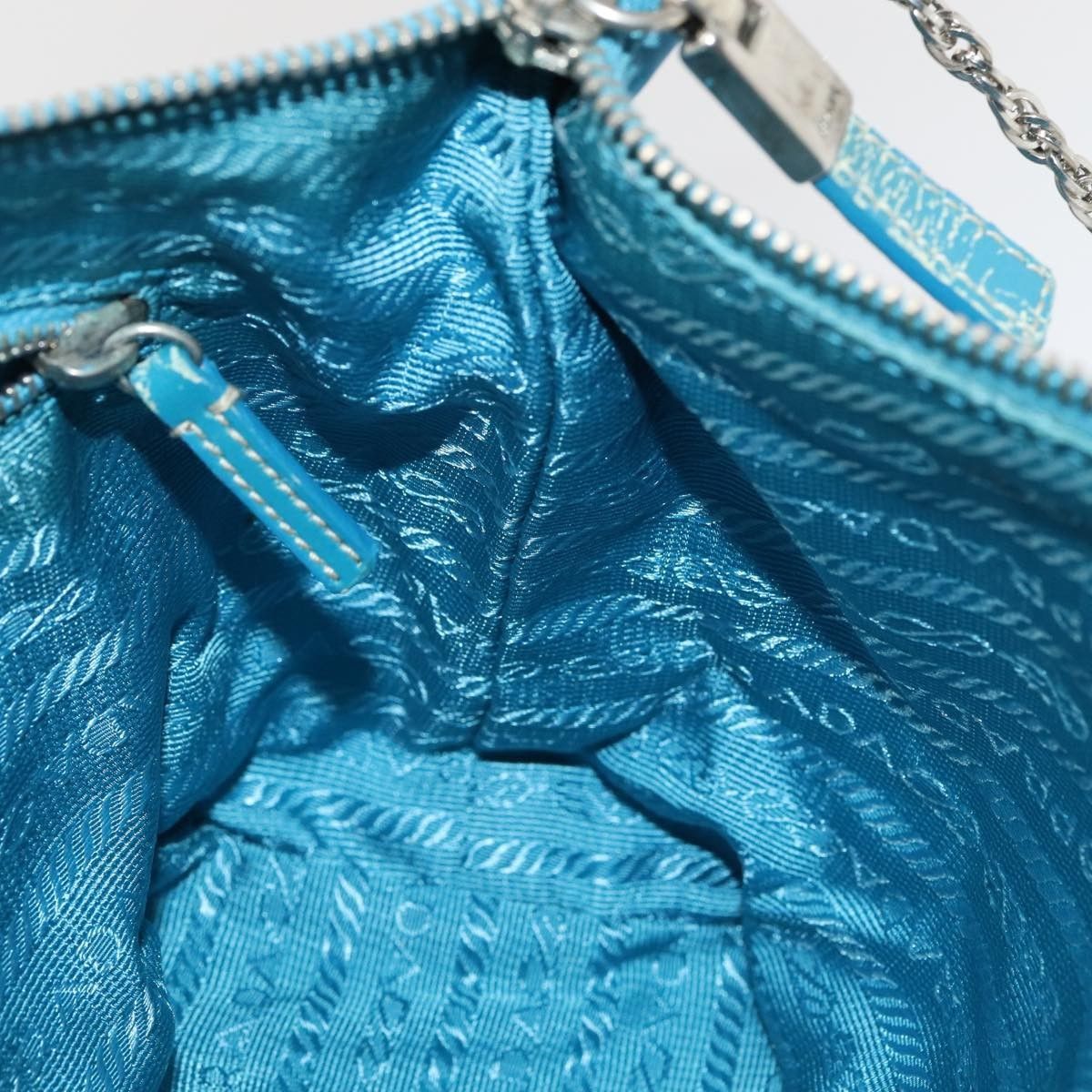 Prada Prada Vintage Chain Shoulder Bag Tessuto Size ONE SIZE - 21 Thumbnail