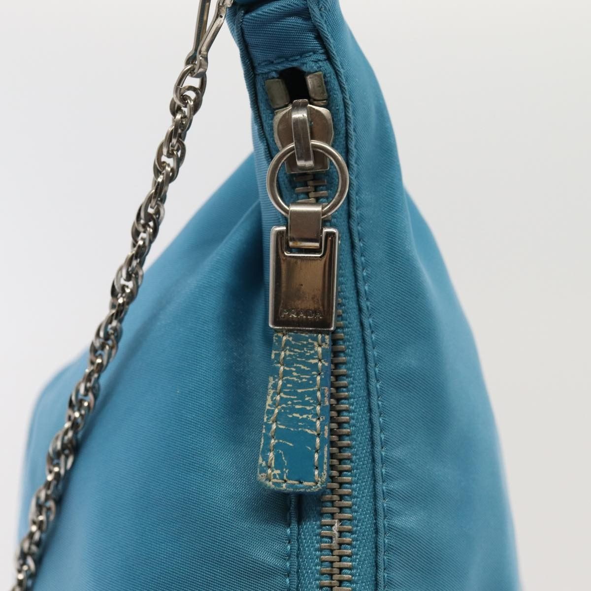 Prada Prada Vintage Chain Shoulder Bag Tessuto Size ONE SIZE - 13 Thumbnail