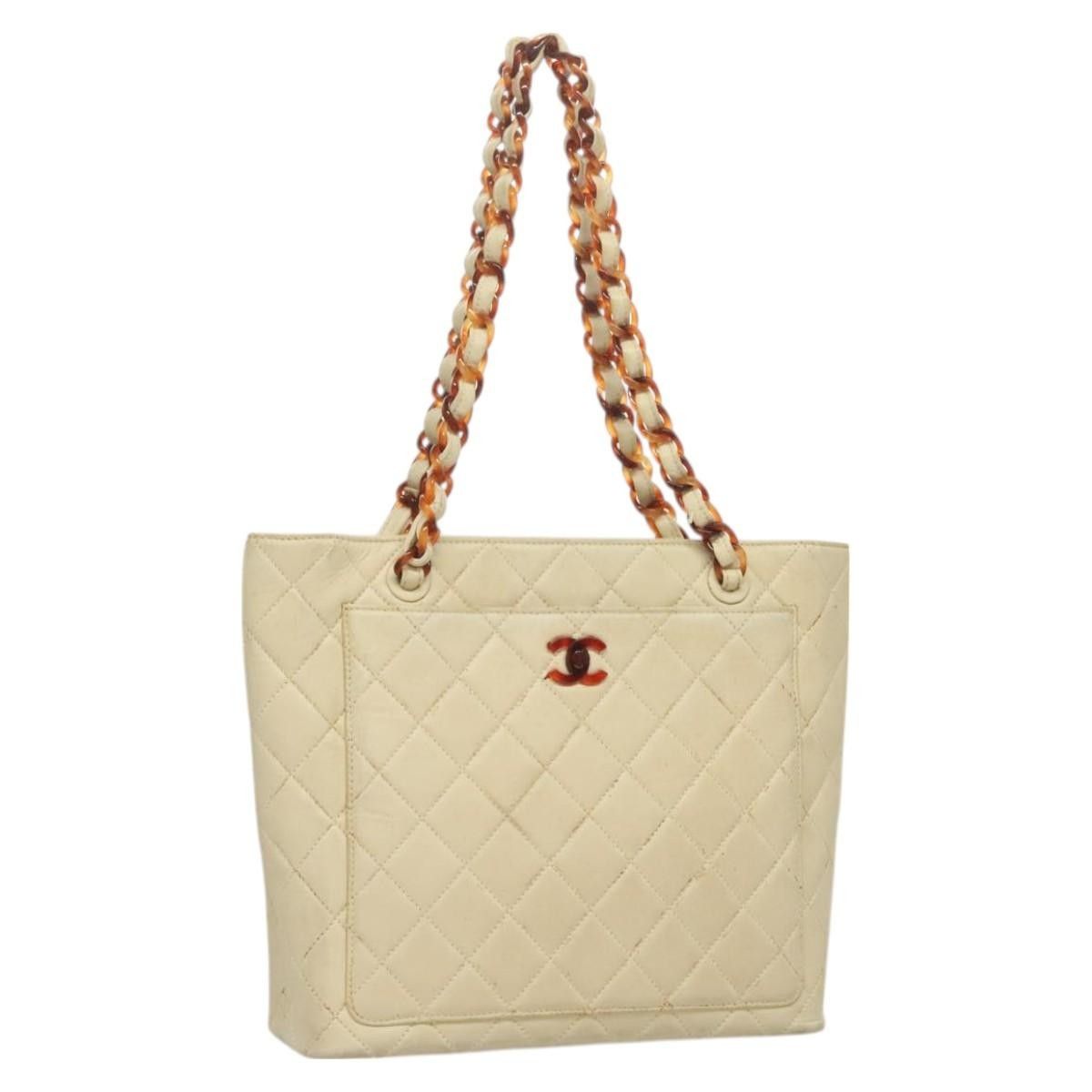 Chanel Chanel Vintage CC Front Pocket Tote Quilted Leather Size ONE SIZE - 23 Thumbnail