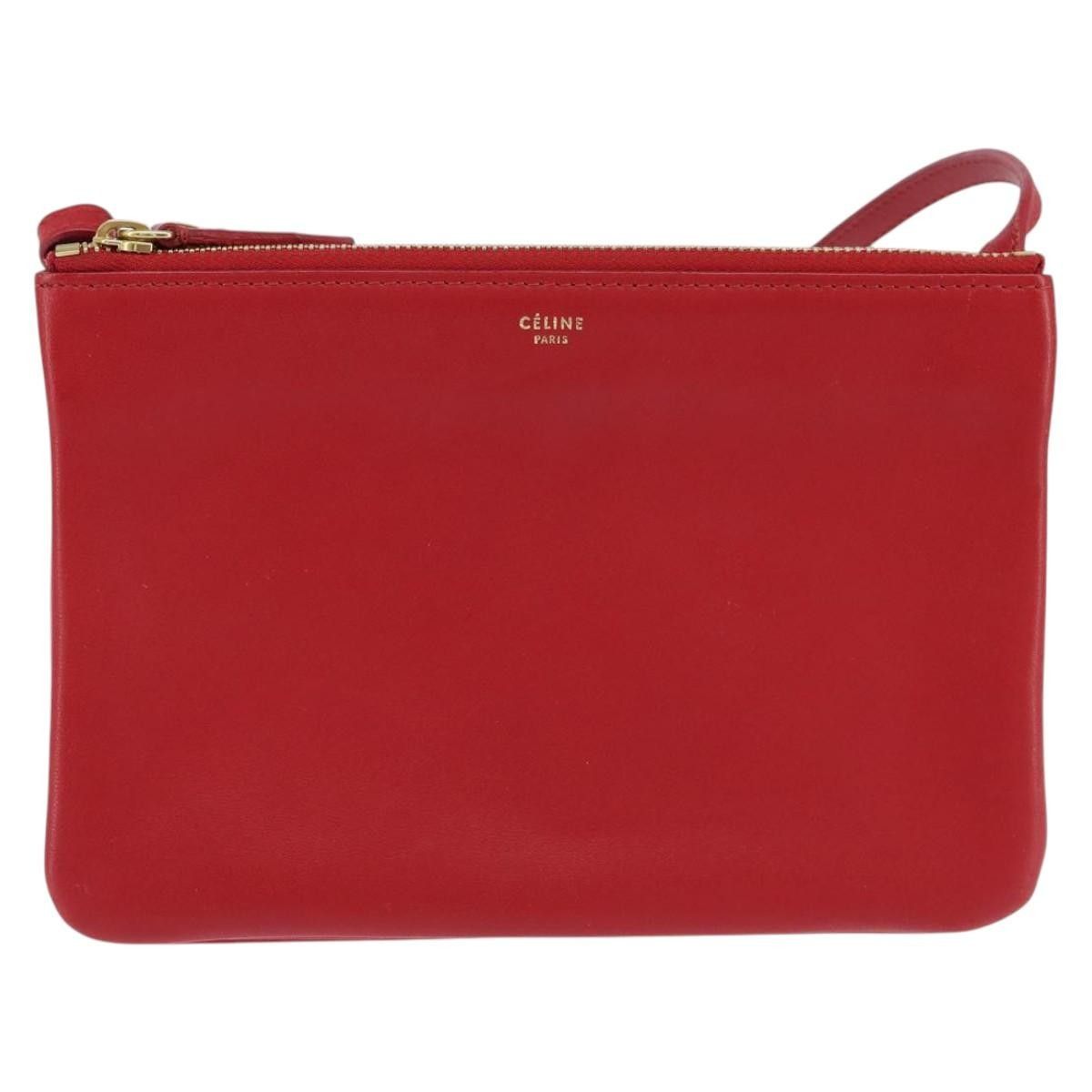 Celine Celine Trio Crossbody Bag Leather Size ONE SIZE - 16 Thumbnail