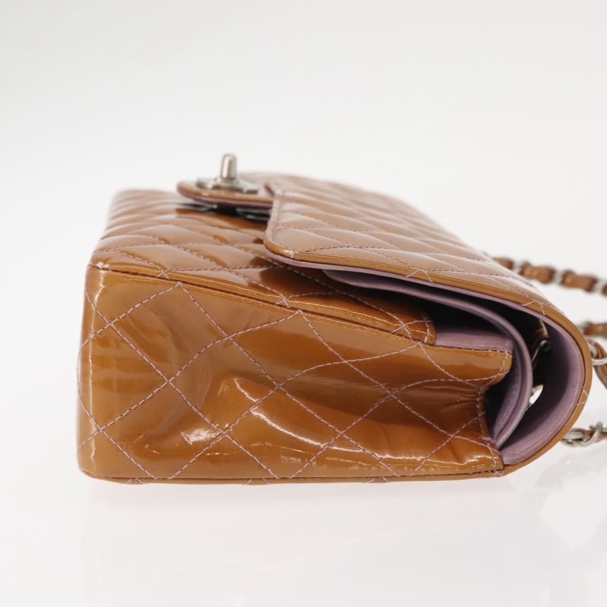 Chanel Chanel Vintage Classic Double Flap Bag Quilted Patent Size ONE SIZE - 3 Thumbnail