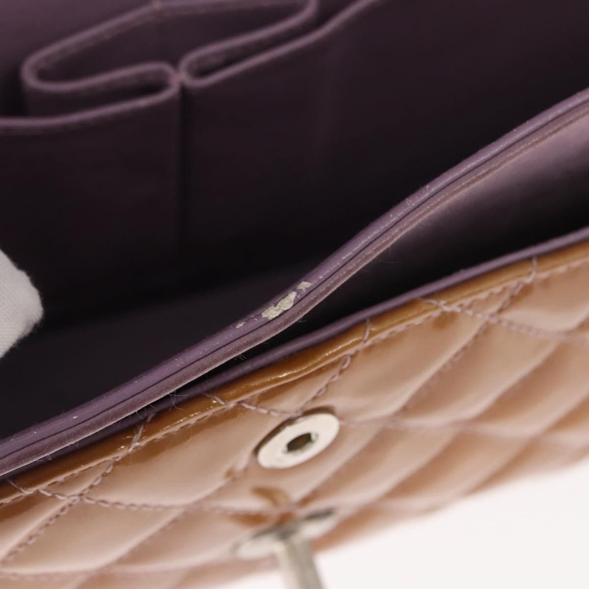 Chanel Chanel Vintage Classic Double Flap Bag Quilted Patent Size ONE SIZE - 19 Thumbnail