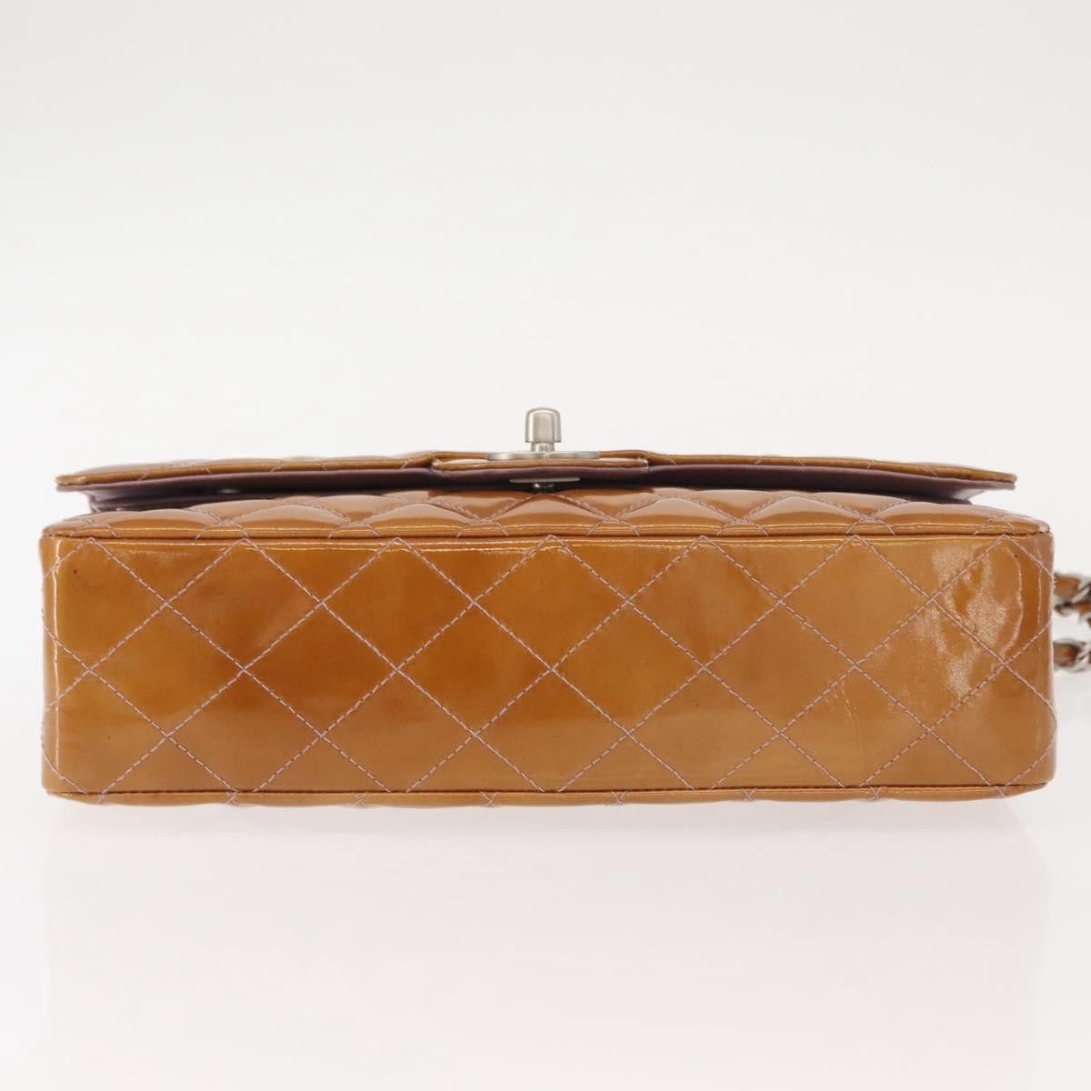 Chanel Chanel Vintage Classic Double Flap Bag Quilted Patent Size ONE SIZE - 17 Thumbnail
