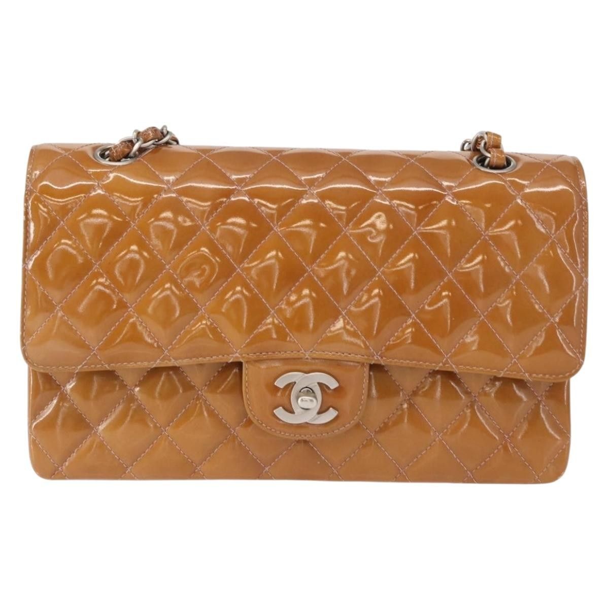 Chanel Chanel Vintage Classic Double Flap Bag Quilted Patent Size ONE SIZE - 20 Thumbnail