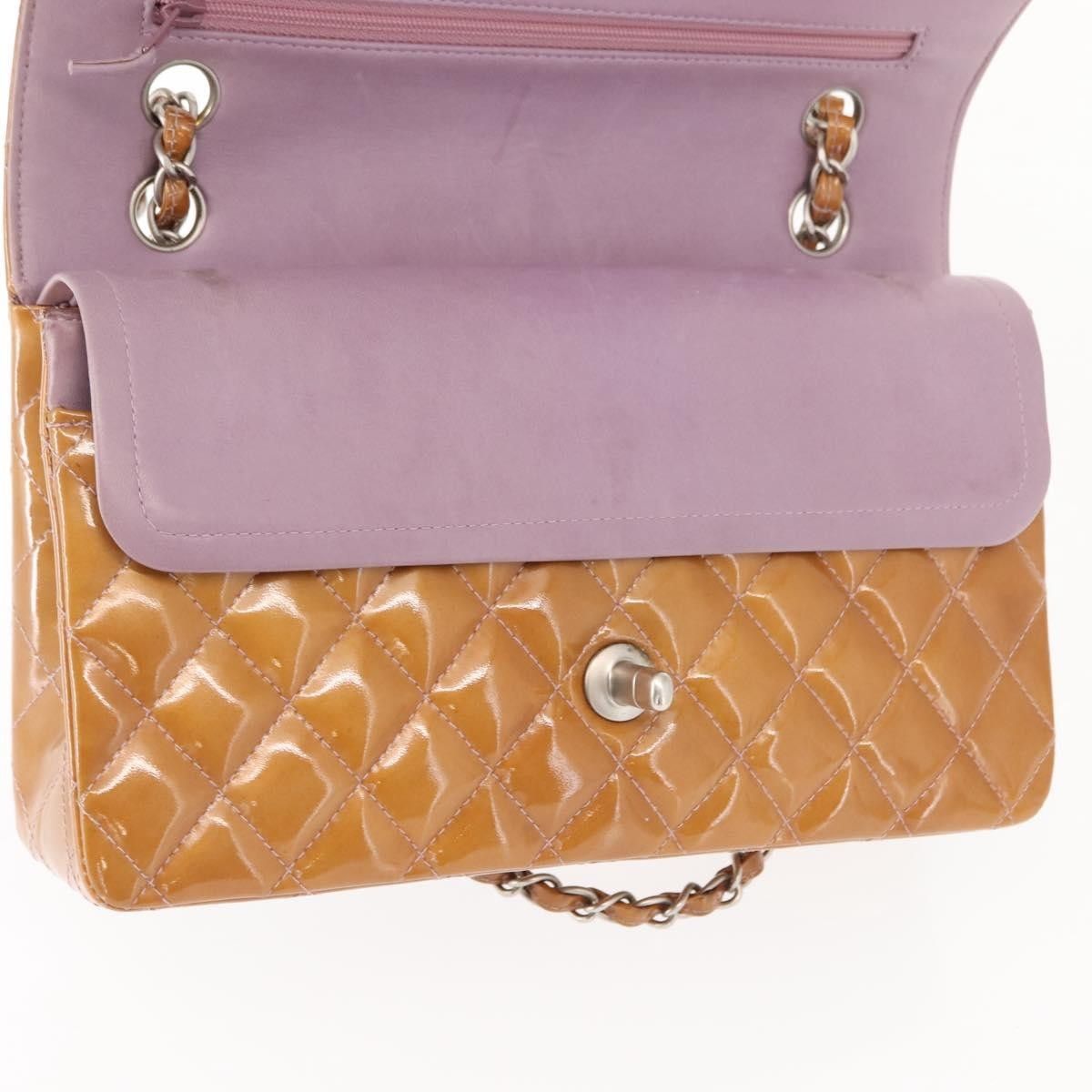 Chanel Chanel Vintage Classic Double Flap Bag Quilted Patent Size ONE SIZE - 15 Thumbnail
