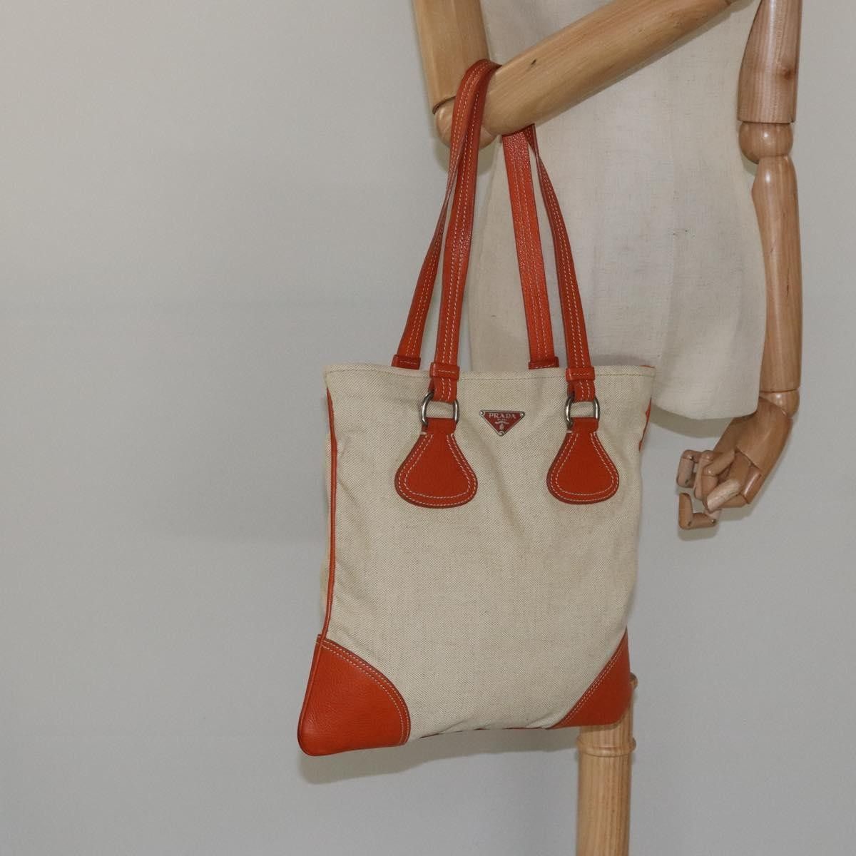 Prada Prada Vintage Handbag Canvas and Leather Size ONE SIZE - 13 Thumbnail