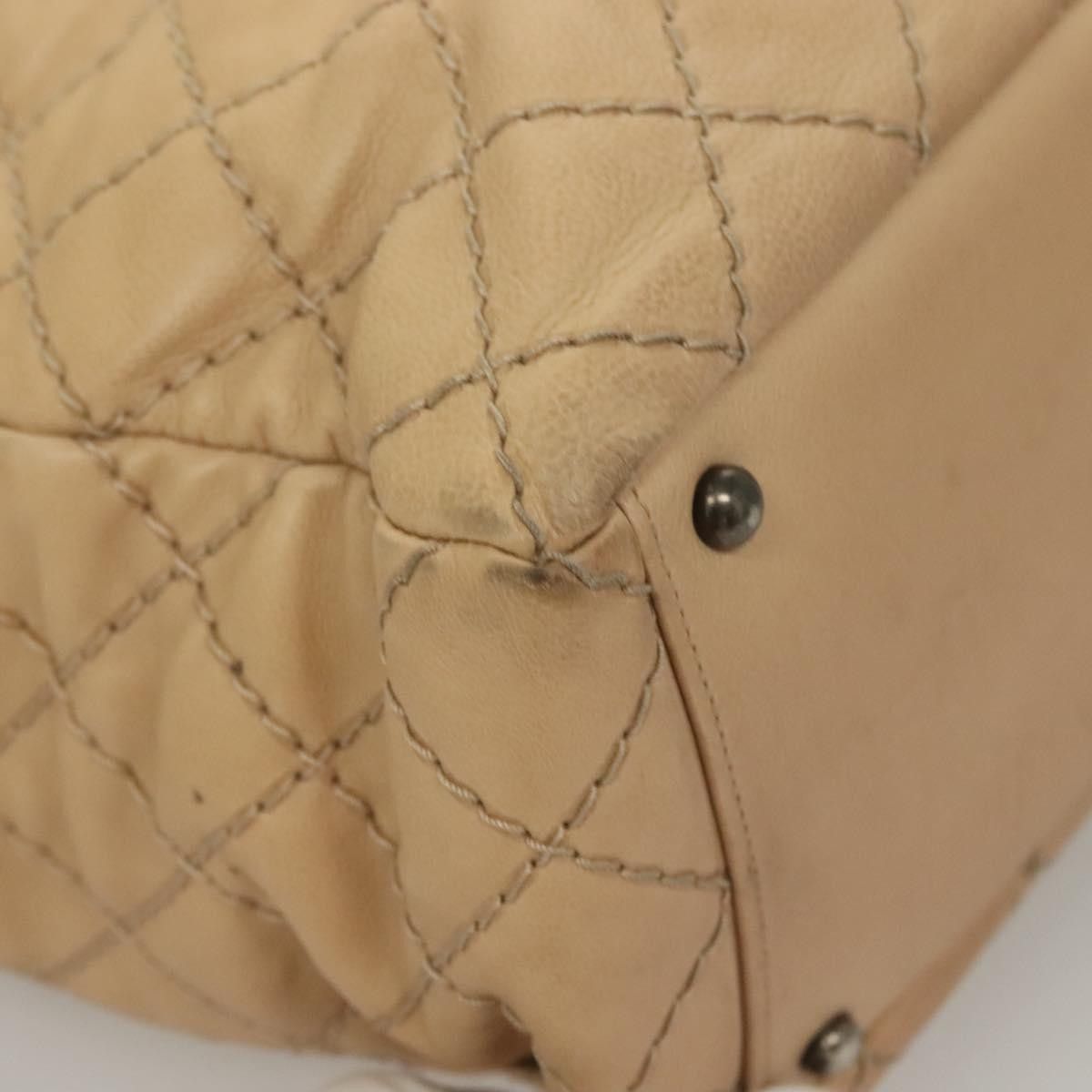 Chanel Chanel Petite Shopping Tote Quilted Calfskin Size ONE SIZE - 9 Thumbnail