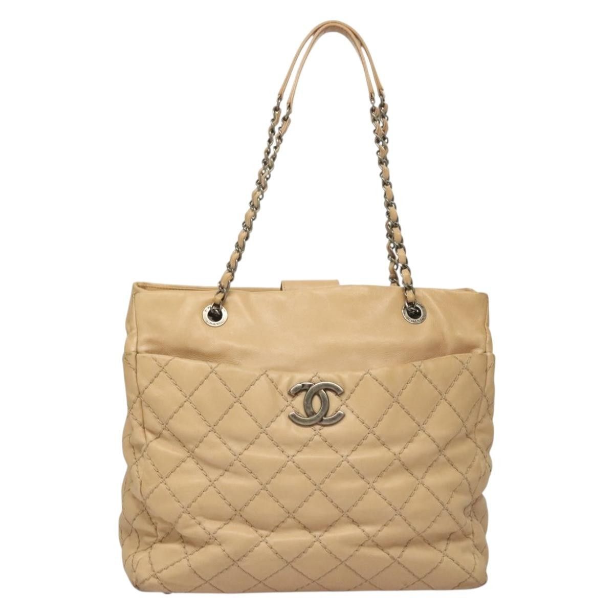 Chanel Chanel Petite Shopping Tote Quilted Calfskin Size ONE SIZE - 24 Thumbnail