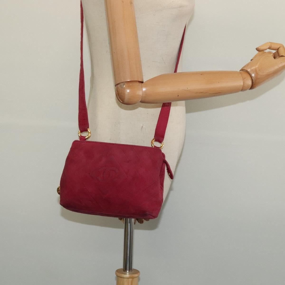 Chanel Chanel Vintage Diamond CC Camera Bag Quilted Suede Size ONE SIZE - 14 Thumbnail