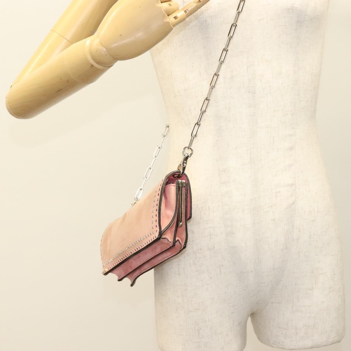 Valentino Valentino Garavani Turnlock Chain Suede Size ONE SIZE - 14 Thumbnail