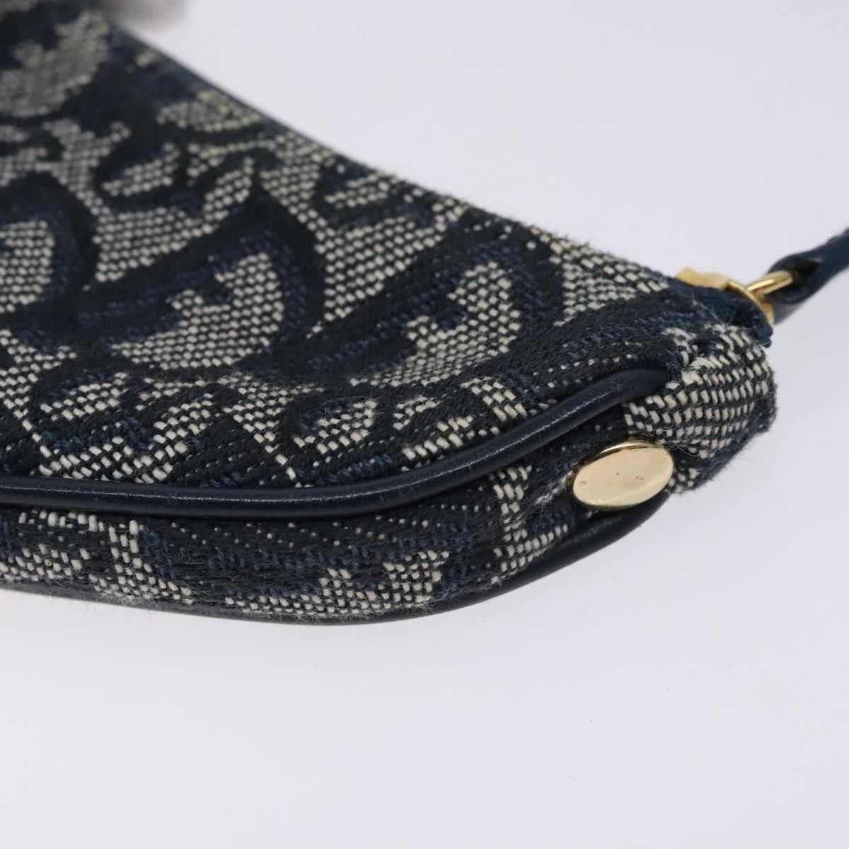 Dior Christian Dior Vintage Saddle Zip Coin Purse Diorissimo Canvas Size ONE SIZE - 10 Thumbnail