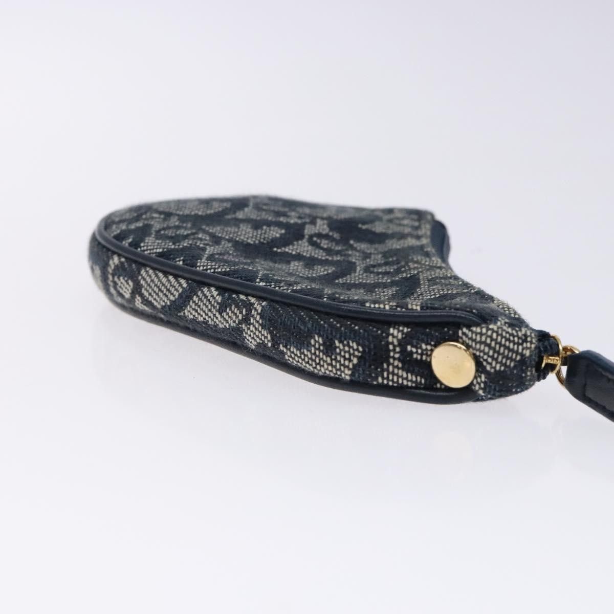 Dior Christian Dior Vintage Saddle Zip Coin Purse Diorissimo Canvas Size ONE SIZE - 3 Thumbnail