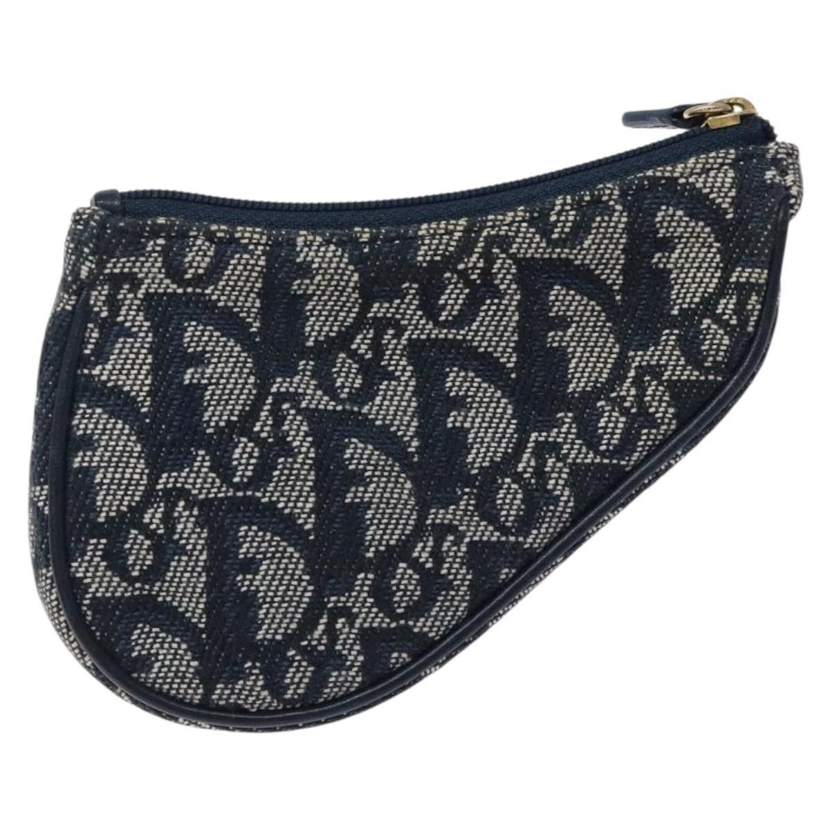 Dior Christian Dior Vintage Saddle Zip Coin Purse Diorissimo Canvas Size ONE SIZE - 17 Thumbnail