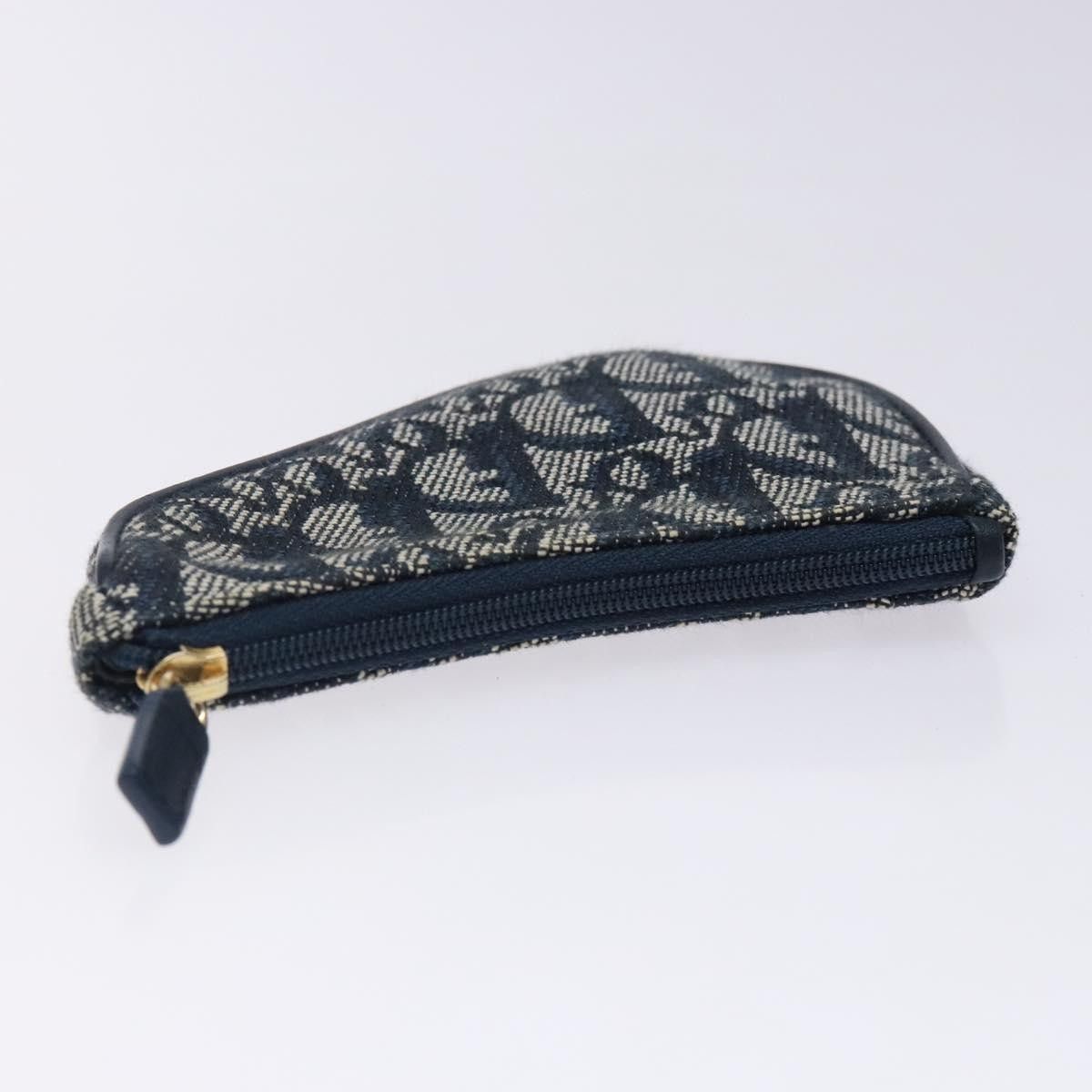 Dior Christian Dior Vintage Saddle Zip Coin Purse Diorissimo Canvas Size ONE SIZE - 8 Thumbnail