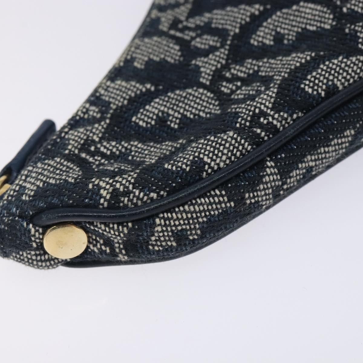 Dior Christian Dior Vintage Saddle Zip Coin Purse Diorissimo Canvas Size ONE SIZE - 9 Thumbnail