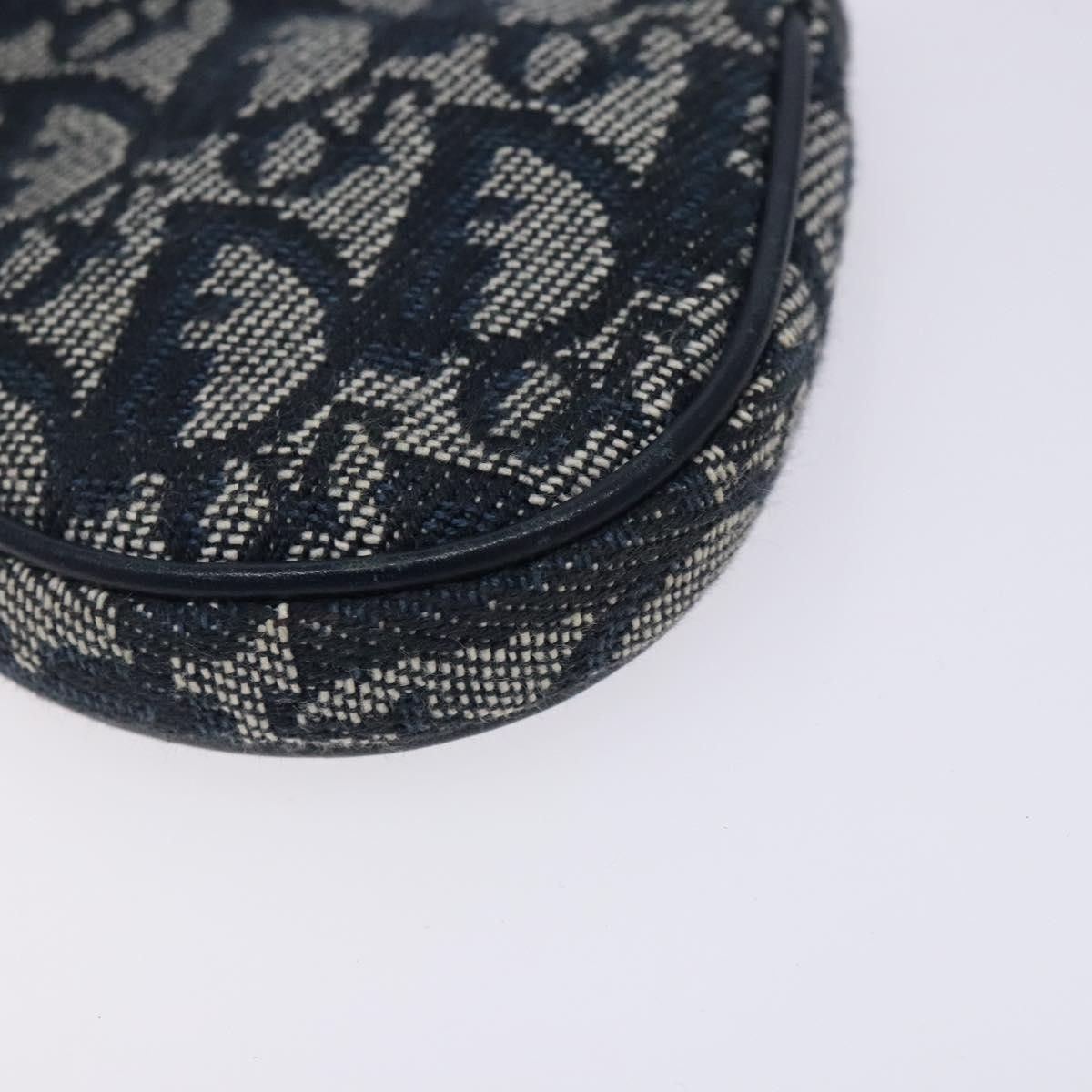 Dior Christian Dior Vintage Saddle Zip Coin Purse Diorissimo Canvas Size ONE SIZE - 11 Thumbnail
