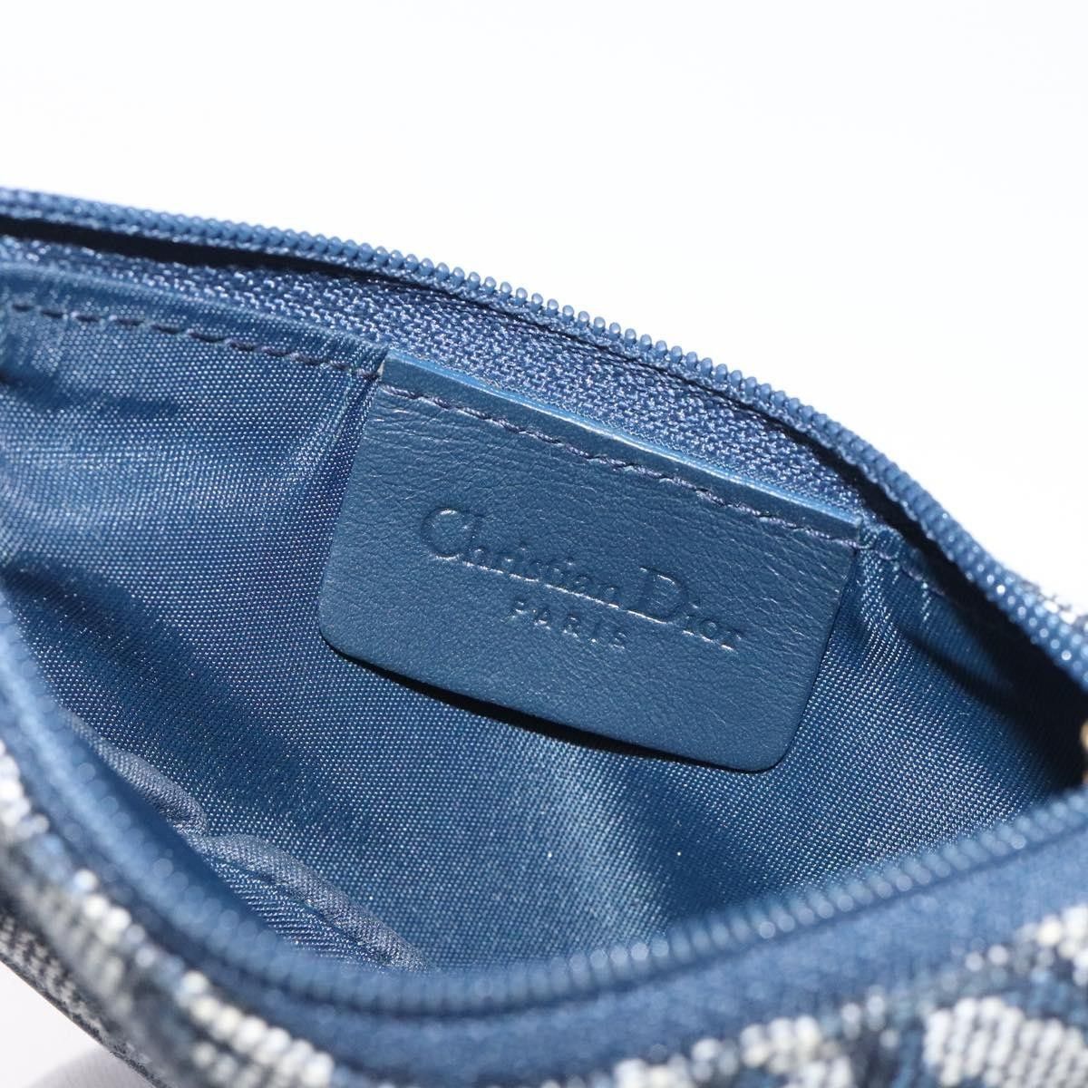 Dior Christian Dior Vintage Saddle Zip Coin Purse Diorissimo Canvas Size ONE SIZE - 6 Thumbnail