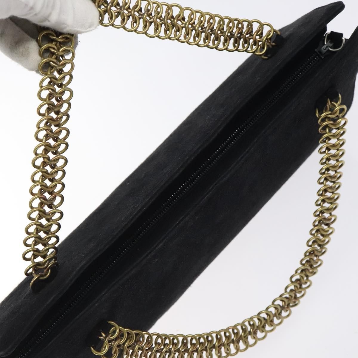 Prada Prada Vintage Chain Handbag Suede Size ONE SIZE - 15 Thumbnail
