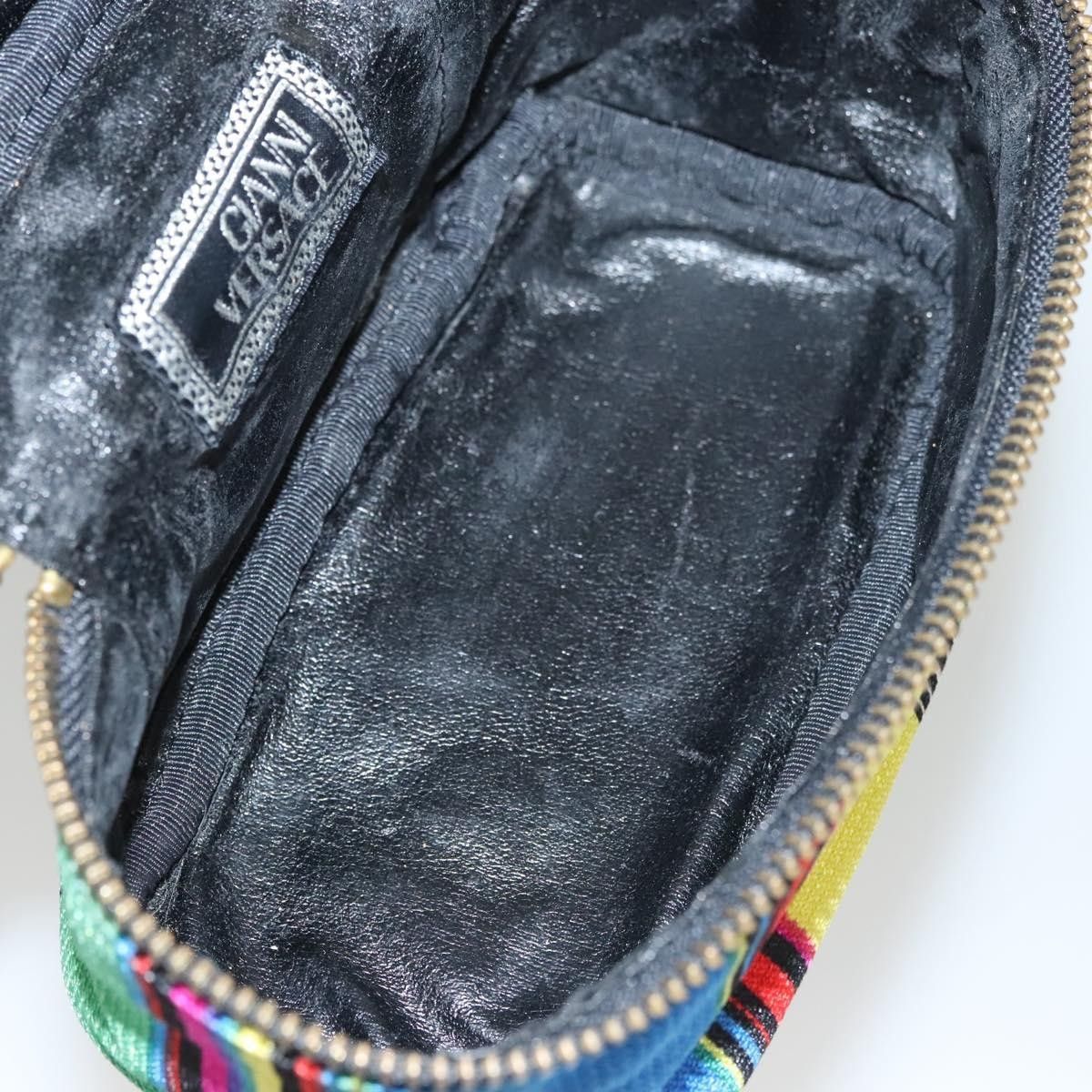 Versace Versace Vanity Hand Bag Canvas and Leather Size ONE SIZE - 5 Thumbnail
