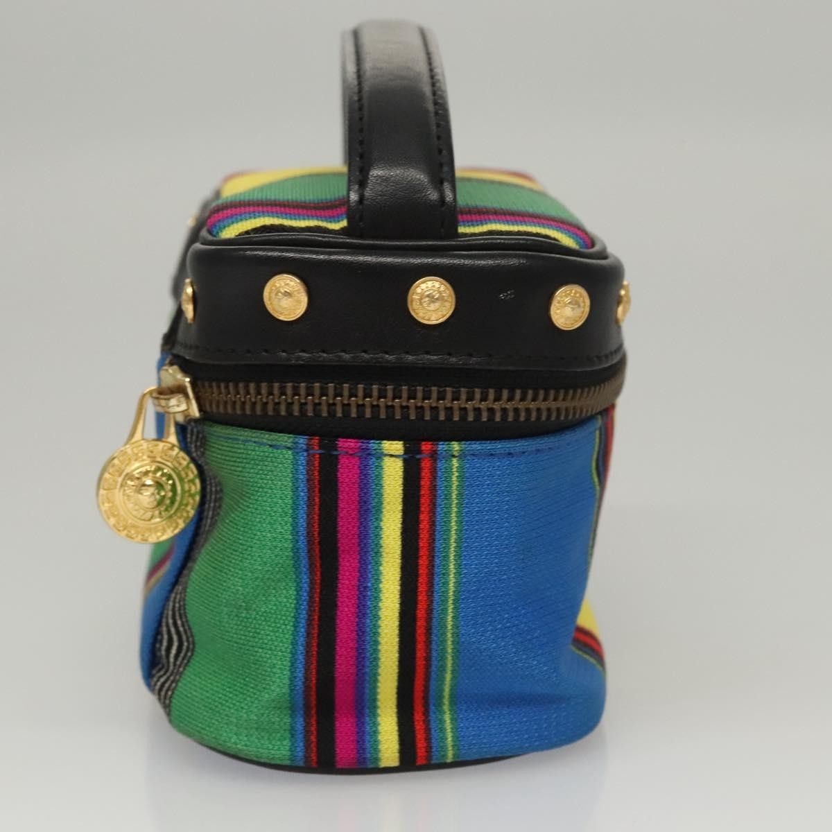 Versace Versace Vanity Hand Bag Canvas and Leather Size ONE SIZE - 4 Thumbnail
