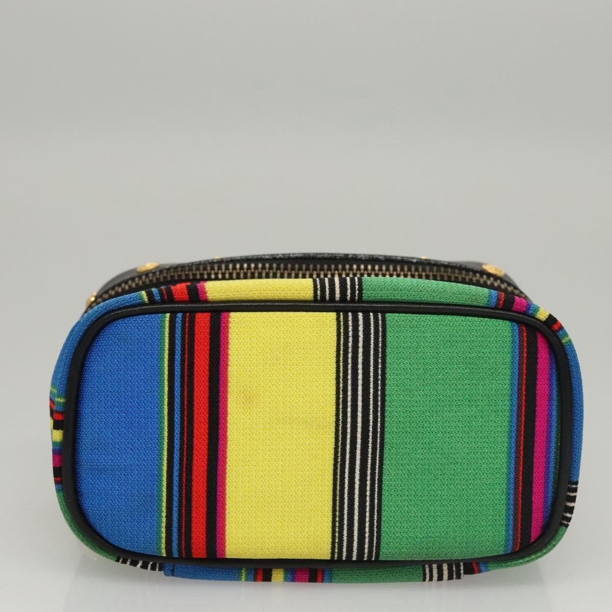 Versace Versace Vanity Hand Bag Canvas and Leather Size ONE SIZE - 14 Thumbnail