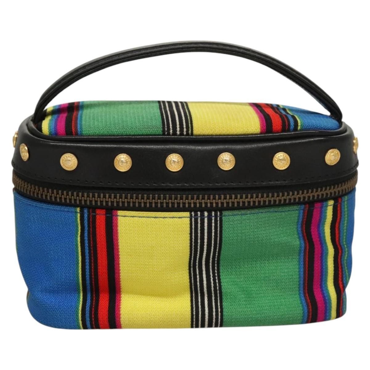 Versace Versace Vanity Hand Bag Canvas and Leather Size ONE SIZE - 18 Thumbnail