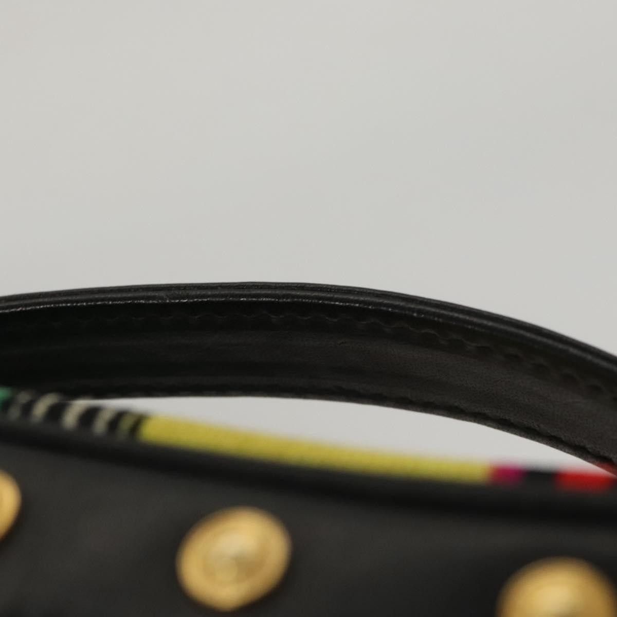 Versace Versace Vanity Hand Bag Canvas and Leather Size ONE SIZE - 16 Thumbnail