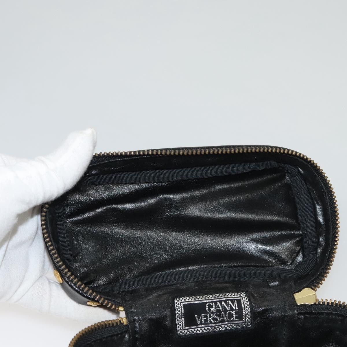 Versace Versace Vanity Hand Bag Canvas and Leather Size ONE SIZE - 17 Thumbnail