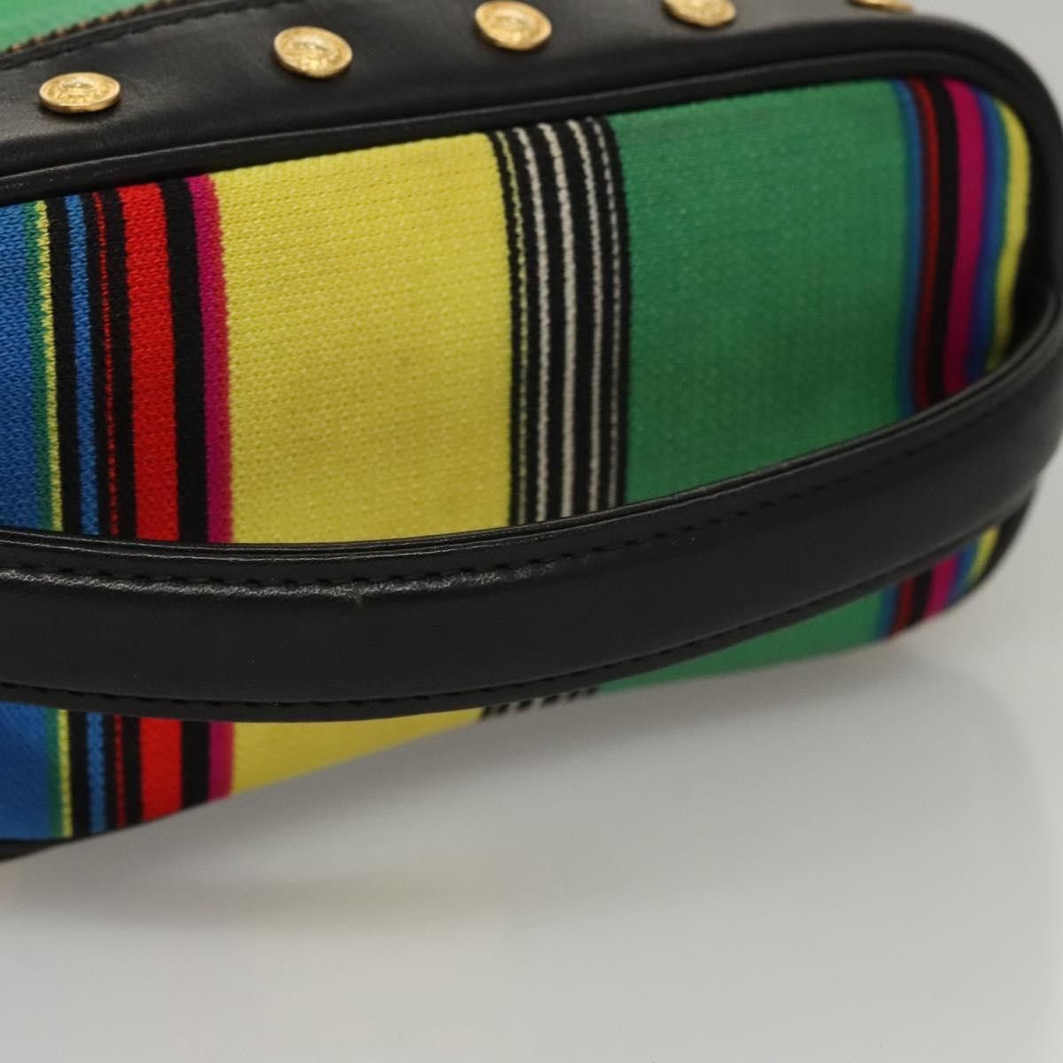 Versace Versace Vanity Hand Bag Canvas and Leather Size ONE SIZE - 7 Thumbnail