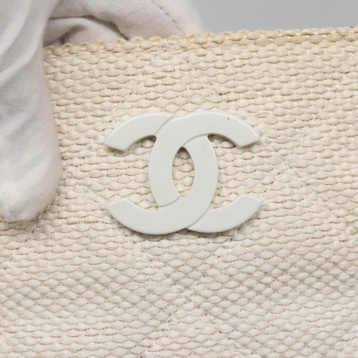 Chanel Chanel Vintage CC Chain Tote Quilted Straw Size ONE SIZE - 19 Thumbnail