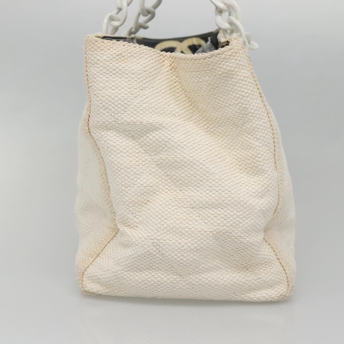 Chanel Chanel Vintage CC Chain Tote Quilted Straw Size ONE SIZE - 3 Thumbnail