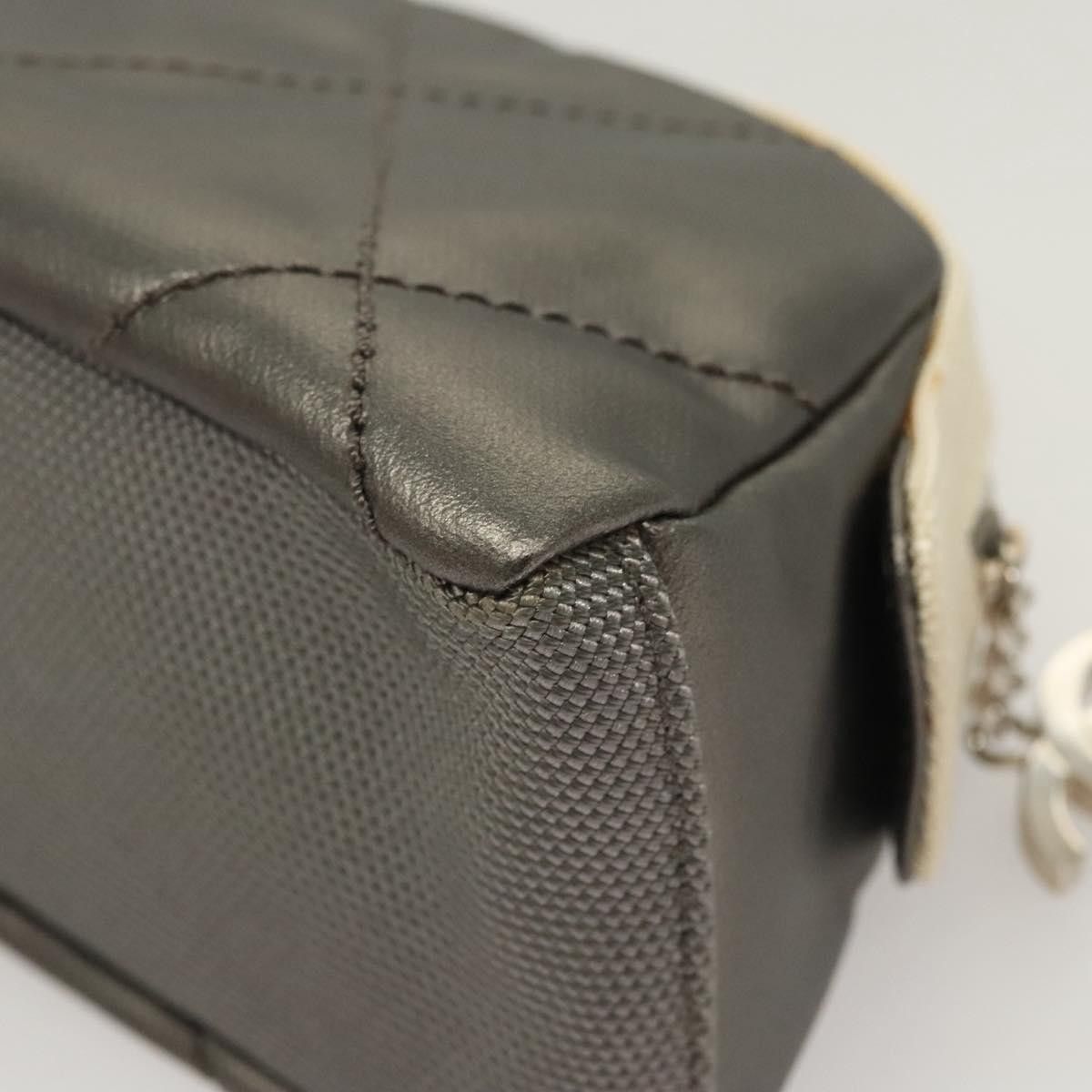Chanel Chanel Biarritz Cosmetic Pouch Quilted Coated Canvas Size ONE SIZE - 11 Thumbnail