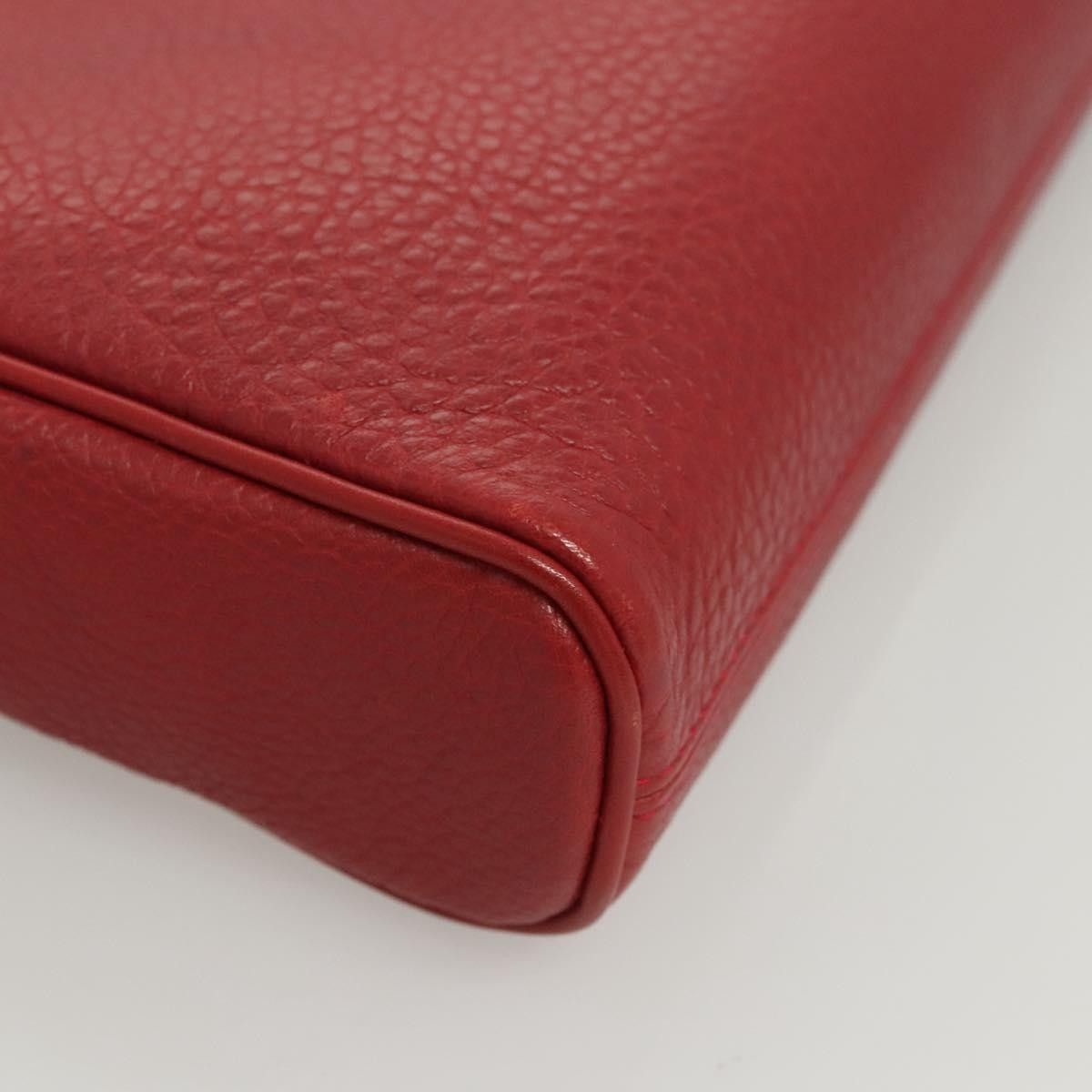 Burberry Burberry Logo Zip Around Pouch Leather Size ONE SIZE - 7 Thumbnail