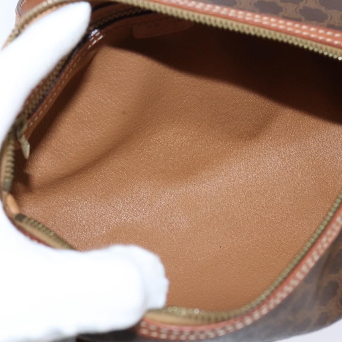 Celine Celine Vintage Macadam Shoulder Bag Canvas and Leather Size ONE SIZE - 5 Thumbnail